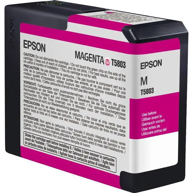 Alt view image 2 of 4 - T580300 UltraChrome K3 Magenta Ink Cartridge 80ml (T580300) Ink