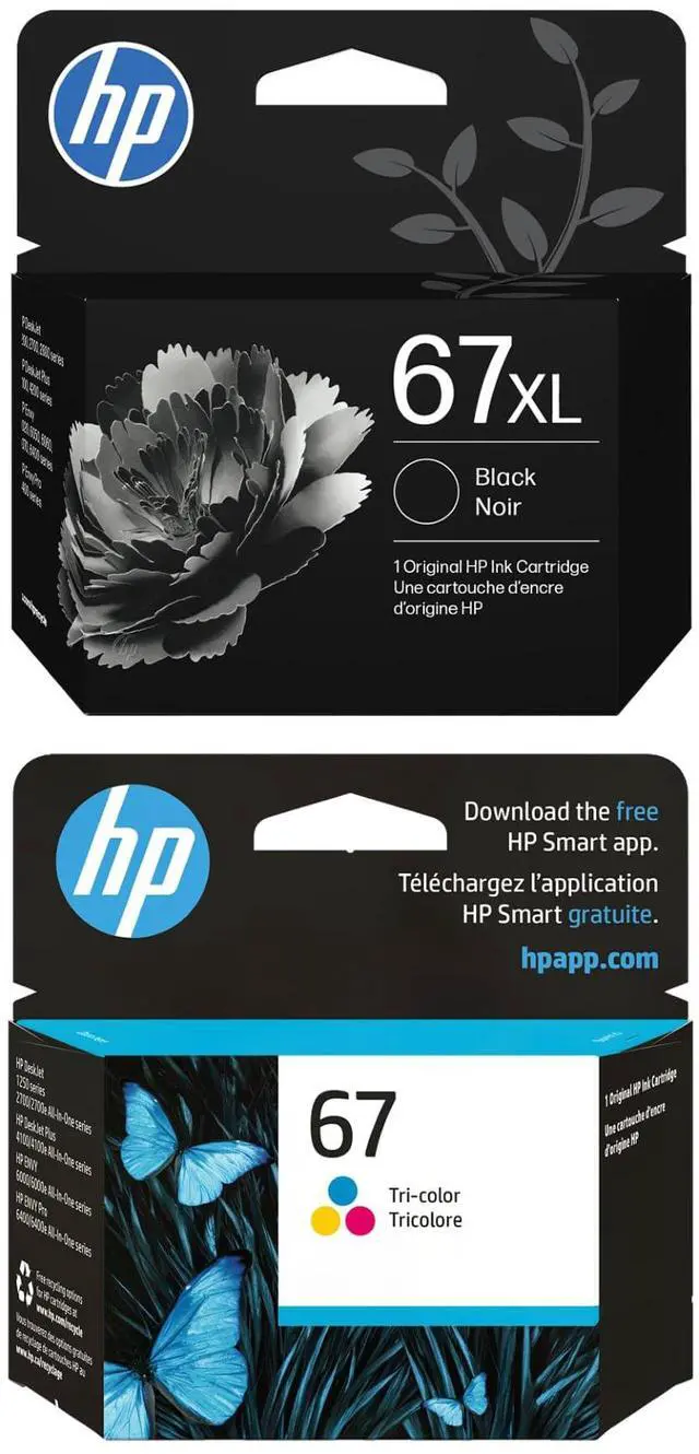 Main image of 67XL Blk/67 CMY Original Cartridge Ink Bundle| DeskJet 2700/4100 Series