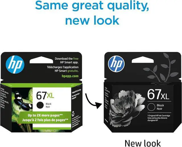 Alt view image 3 of 7 - 67XL Blk/67 CMY Original Cartridge Ink Bundle| DeskJet 2700/4100 Series