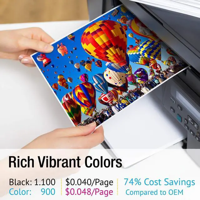 Alt view image 2 of 6 - CS Replacement Toner Cartridge Compatible with HP 204A CF510A Black CF511A Cyan CF513A Magenta CF512A Yellow Color Pro MFP M180 MFP M180nw MFP M180n MFP M181fw MFP M154a 4 Color Set