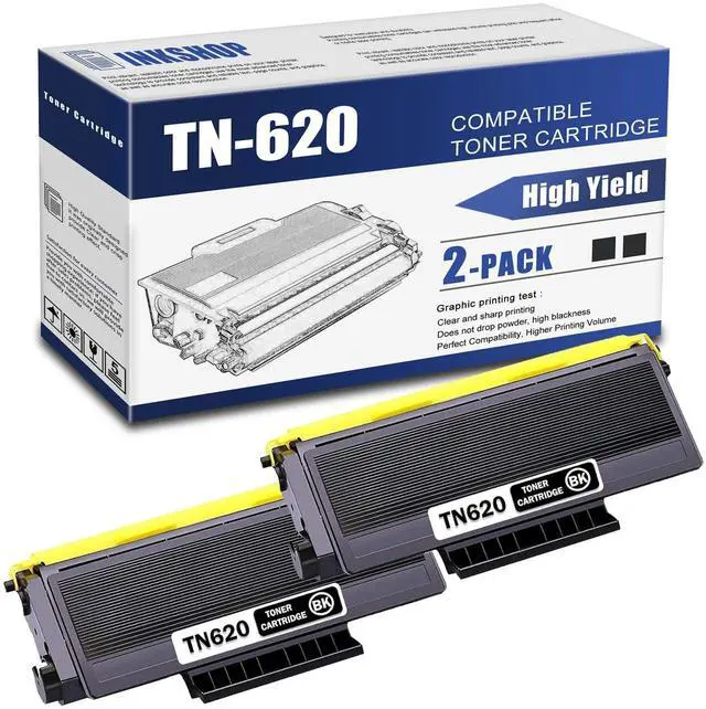Main image of TN620 Compatible TN-620 Black High Yield Toner Cartridge Replacement for Brother TN-620 HL-5240 HL-5250DN MFC-8370 MFC-8460N DCP-8060 Toner (2 Pack)