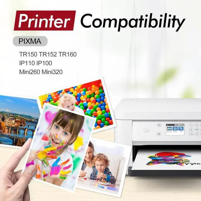 Alt view image 2 of 7 - PGI-35 CLI-36 TR150 TR160 Ink Cartridge 6 Pack for 35 36 Ink Cartridge Work for Canon TR150 Ink Cartridges for PIXMA IP110 TR160 IP100 TR152 IP 110 IP100 Ink PGI 35 Black CLI 36 Color Printer 4 BK 2C