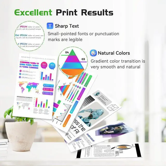Alt view image 4 of 7 - 910XL 910 Ink Cartridges High Yield (2-Pack, Black) Compatible Replacement for 910XL Ink Cartridges for OfficeJet Pro 8015e 8025e 8028e 8035e 8020 8015 8025 8010 8035 8030 8028 8022 Printer