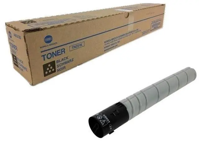 Alt view image 3 of 3 - Konica TN221K Black Toner Cartridge, Page Yield 24000