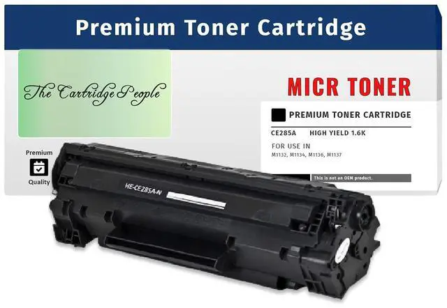 Main image of 4pk, New Compatible 85A,CE285A Magnetic MICR Toner 1,600 Pages, (Check Printing) LJ PRO M1132, LJ PRO M1134, LJ PRO M1136