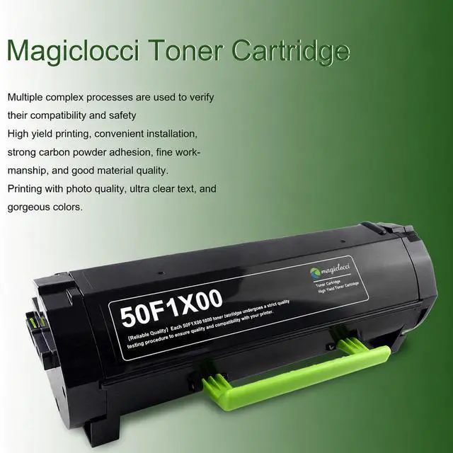 Alt view image 5 of 6 - 50F1X00 Extra High Yield Black Toner Cartridge(2-Pack) Compatible Replacement for Lexmark 50F1X00 501X Toner Cartridge Work for MS410 MS510 MS610 MS415 MS610dn Printer