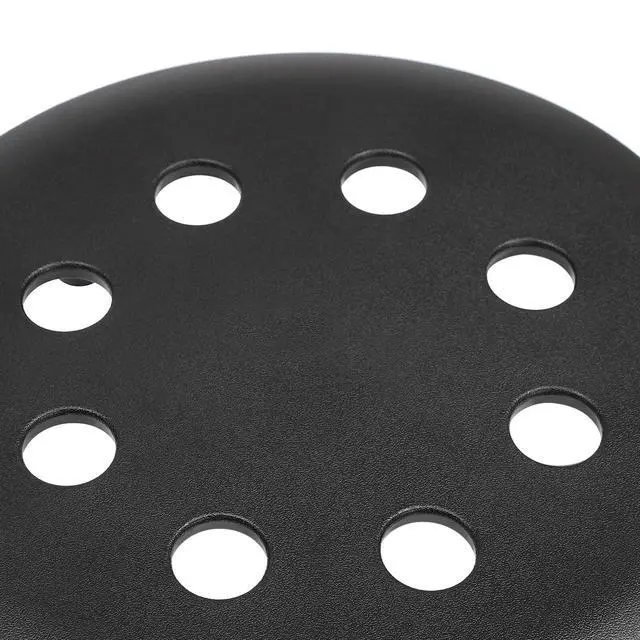 Alt view image 7 of 7 - 10 Pack Stacking Stools Set with Metal Frame, 17 in Portable Classroom Stackable Plastic Stools Backless White Stool + Round Top for Children Students School Office Home Kitchen. (Black)