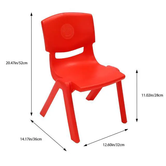 Alt view image 2 of 7 - 6Pcs Stackable School Chairs, Plastic School Stack Chair Colorful Kids Plastic Chair for Toddlers Classroom Furniture School (Colorful 1, 20.47" H)
