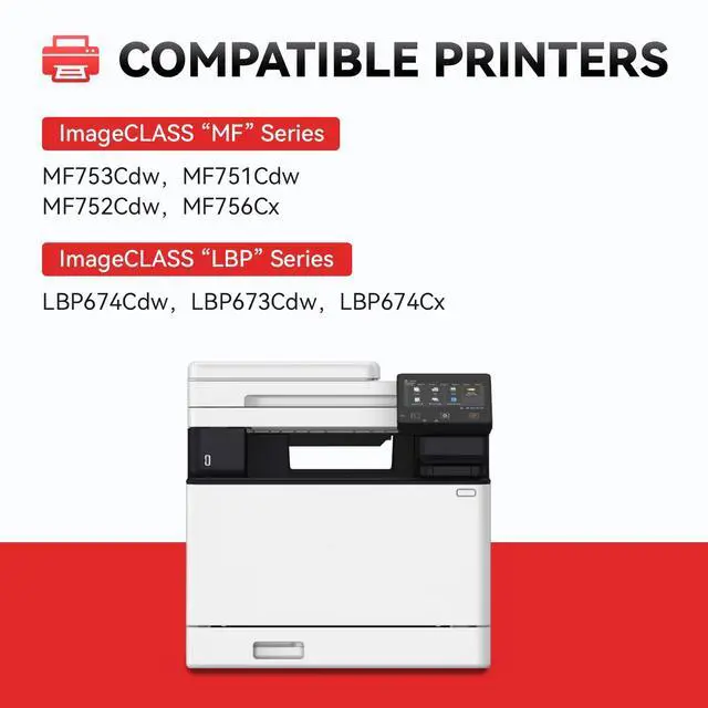 Alt view image 2 of 6 - 069 069H Toner Cartridge Set High Capacity 4-Pack Compatible for Canon 069H 069 for Color imageclass MF753Cdw MF751Cdw LBP674Cdw LBP674C MF750C LBP673Cdw LBP674Cx MF752Cdw MF756Cx Printers lnk Black