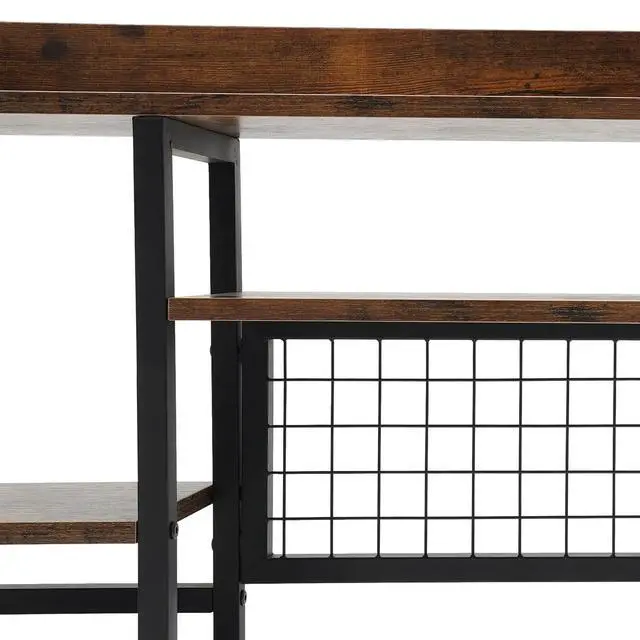 Alt view image 6 of 7 - Desktop Bookshelf Computer Desktop Bookshelf 2 Tier Countertop Hutch Display Shelf Desk Hutch Storage Organizer Multipurpose Countertop Display Shelf Bookcase Organizer for Home Office