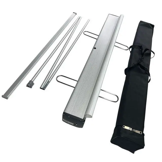 Alt view image 2 of 7 - Heavy Duty Retractable Banner Stand Roll Up Banner Stand 33 ½"x80 Advertising Display Stand Poster Board For Trade Shows Retail Display (Stand Only)