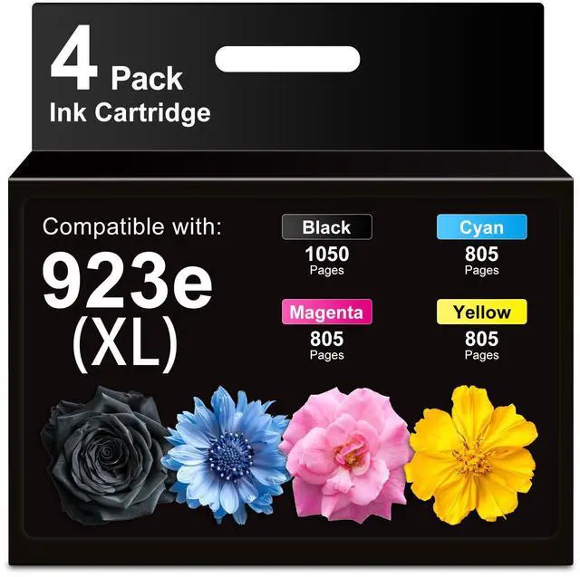 Main image of 923XL 923 Ink Cartridges for HP 923 923xl 923e with Latest Chips | Work for OfficeJet Pro 8135 8130 8139 8138 8122 8120 8124 8125 8130 8132 8134 Printer,4 Pack