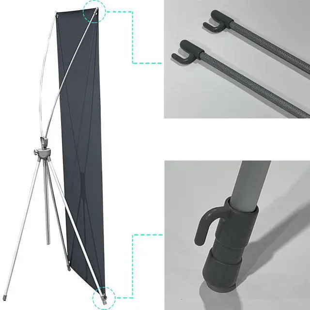 Alt view image 2 of 4 - 36inx78in(WxH) Premium X Banner Stand with Carrying Bag (Stand ONLY) X-Frame Display Stand