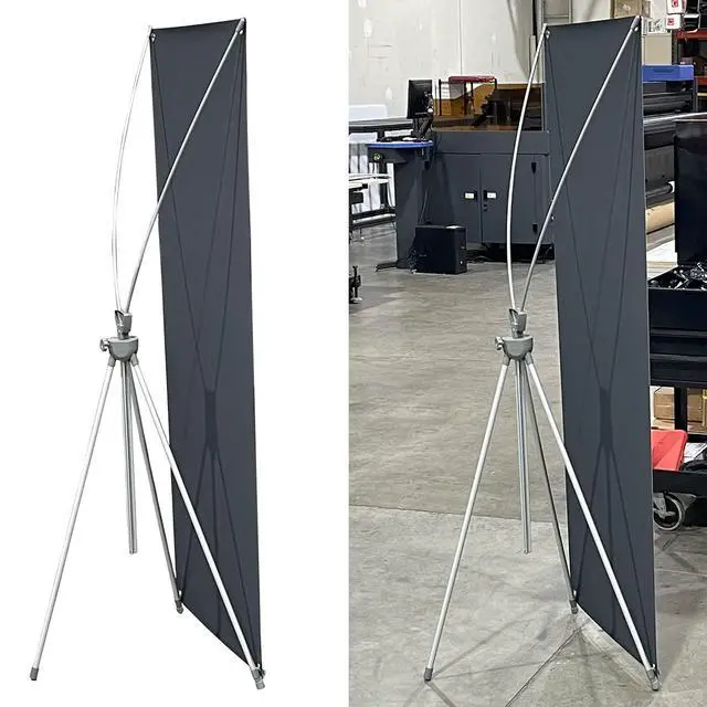 Alt view image 3 of 4 - 36inx78in(WxH) Premium X Banner Stand with Carrying Bag (Stand ONLY) X-Frame Display Stand
