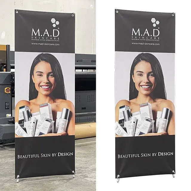 Alt view image 4 of 4 - 36inx78in(WxH) Premium X Banner Stand with Carrying Bag (Stand ONLY) X-Frame Display Stand