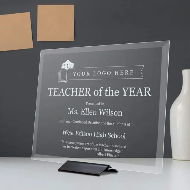 Alt view image 2 of 5 - Frosted Glass Award Plaque (10.5 x 13")