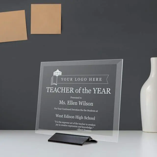 Alt view image 4 of 5 - Frosted Glass Award Plaque (8 x 10")