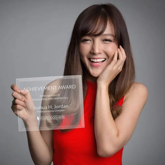 Alt view image 5 of 5 - Frosted Glass Award Plaque (8 x 10")