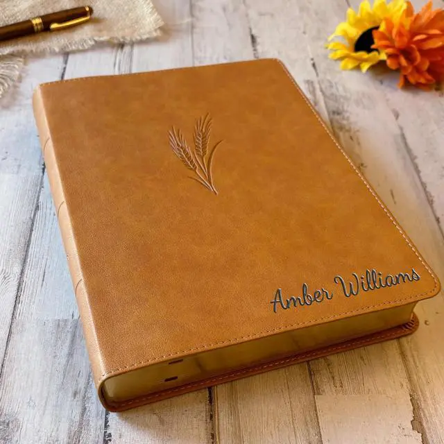 Alt view image 4 of 7 - Personalized KJV Bible with Name Engraved, KJV Notetaking Large Print, Custom Name Engraved, King James Version, Christian Gifts