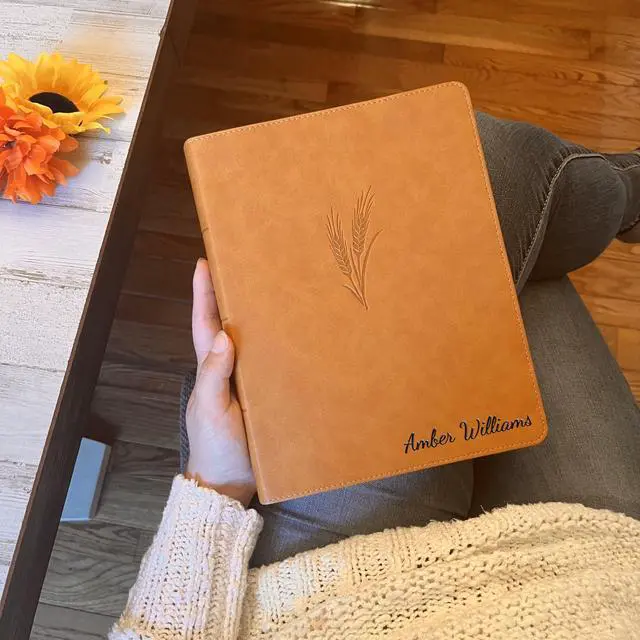 Alt view image 2 of 7 - Personalized KJV Bible with Name Engraved, KJV Notetaking Large Print, Custom Name Engraved, King James Version, Christian Gifts