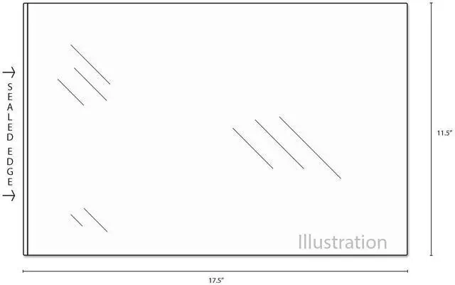 Main image of 11x17 Tabloid Lamination Pouch, 11.5 x 17.5 Inches, Pack of 100, Clear (553605)