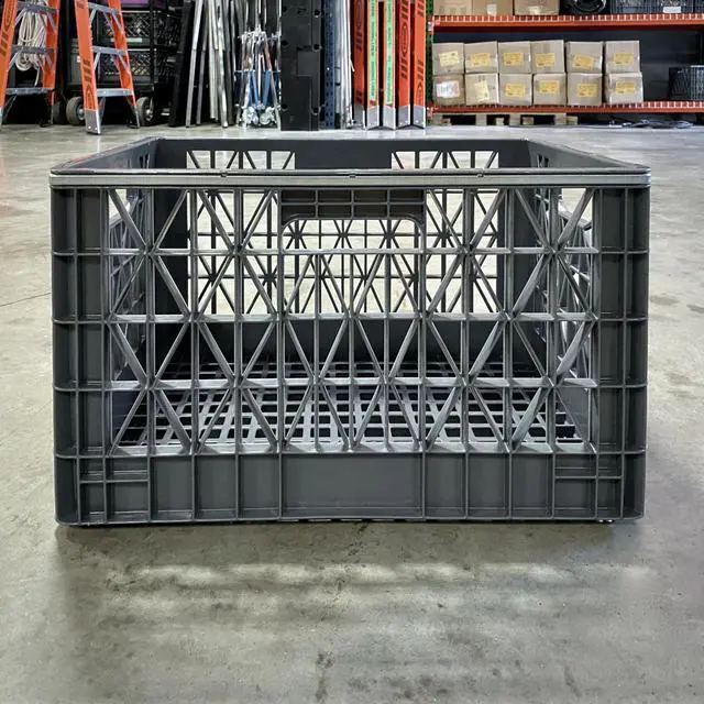 Alt view image 5 of 6 - 19" x 13" x 11.5" Heavy Duty Steel-Banded Milk Crate