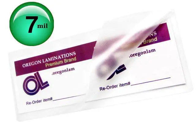 Alt view image 2 of 4 - Qty 500 7 Mil Bookmark Size Laminating Pouches 2-1/2 x 7-3/4 Hot Laminator Sleeves