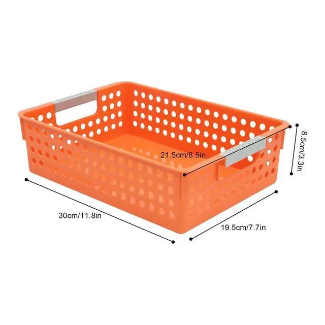 Alt view image 5 of 7 - Turn In Trays Classroom,24 Pack Classroom Baskets For Classroom,Plastic Storage Baskets With Handles,Modern Colorful Organizer Baskets,Classroom Storage Bin Book Baskets For Pencils Storage