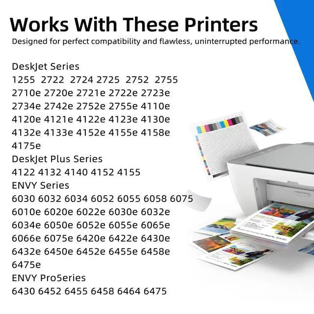 Alt view image 2 of 7 - 67XL Ink Cartridges 3-Pack Replacement for HP Ink 67 XL HP67 HP67XL Cartridge Black/Color Combo Pack for 2700 2852e 2855e 4155e 2755e 2734e 4100 2700e 4100e 6400 2752 2752e 6055e 2742e 6458e Printer