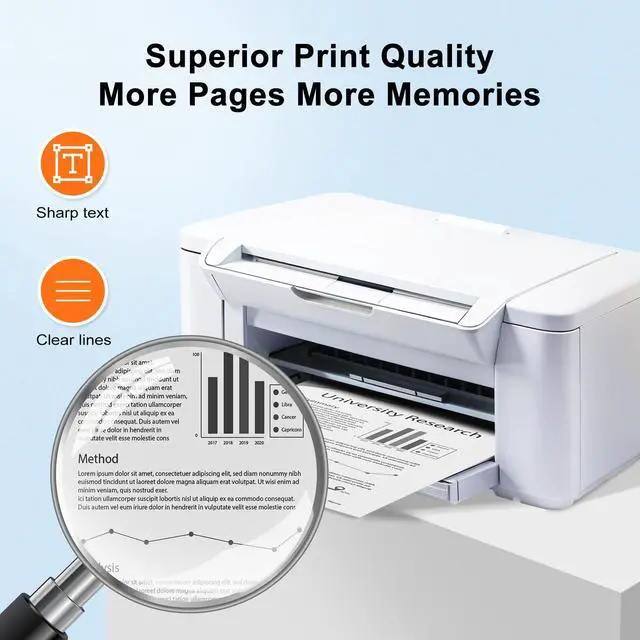 Alt view image 4 of 7 - Compatible TN830XL Toner Cartridge Replacement for Brother TN830XL TN830 830XL Toner Work with Brother DCP-L2640DW HL-L2460DW HL-L2480DW HL-L2400D HL-L2405W MFC-L2820DW Printer 4 Pack TN830 High Yield