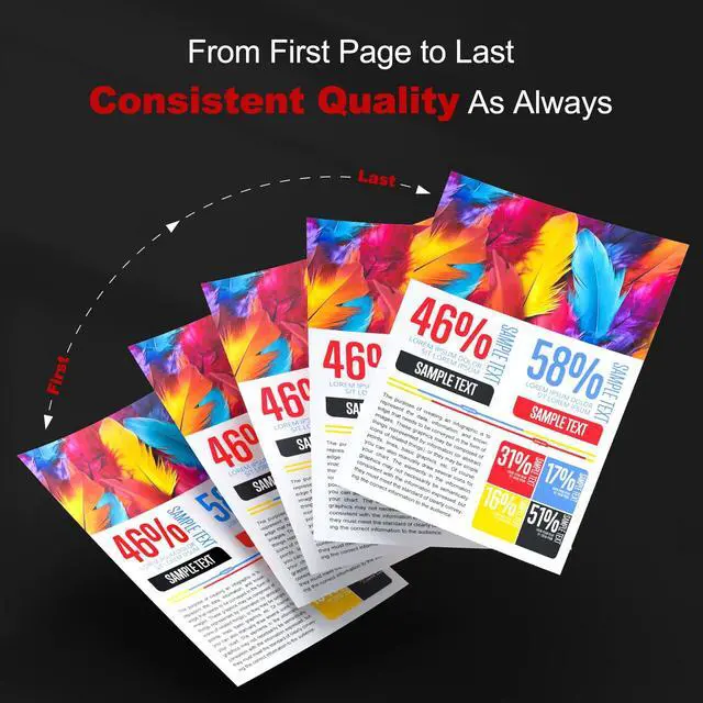 Alt view image 4 of 6 - 067 Toner Cartridge Set 4 Pack Compatible Replacement for Canon 067 Toner Cartridge Set for use with Color imageCLASS MF650 LBP630 Series LBP632Cdw MF654Cdw MF653Cdw MF656Cdw MF652Cw Printer