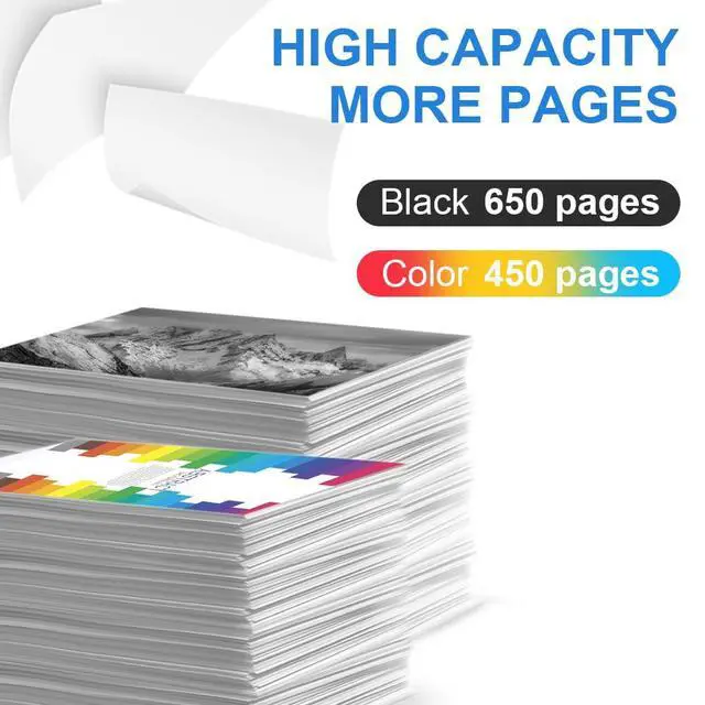 Alt view image 3 of 7 - 68XL Ink Cartridges Replacement for HP 68e 68 XL Ink Cartridges Black Color Combo Pack Compatible for HP Envy 6155e, 6500e, 6552e, 6555e, 6558e, 6100e, 6152e Printer(2Pack)
