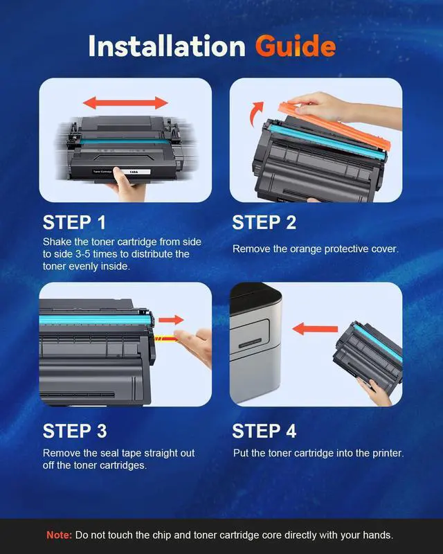 Alt view image 5 of 7 - 148A Toner Cartridge Black 4001n 4101fdw with Chip Compatible for HP W1480A | Compatible for High Yield 148A 148X Use with HP LaserJet Pro MFP 4101fdw 4101fdn Pro 4001dw 4001dn Printer (2 Black)
