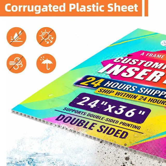 Alt view image 4 of 7 - Custom A Frame Sign Sidewalk Sign 24"x36" - Sandwich Board Signs Outdoor, Heavy Duty Slide-Folding Frame Custom Sign Holder|Poster Board for Business, Advertising(frame+insert)