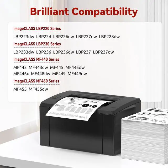 Alt view image 4 of 6 - 057H 057 H Black Toner Cartridge High Yield Toner Compatible with Canon MF455dw MF451dw MF445dw MF443dw MF453dw LBP226dw LBP227dw LBP228dw Printer (with Chip)