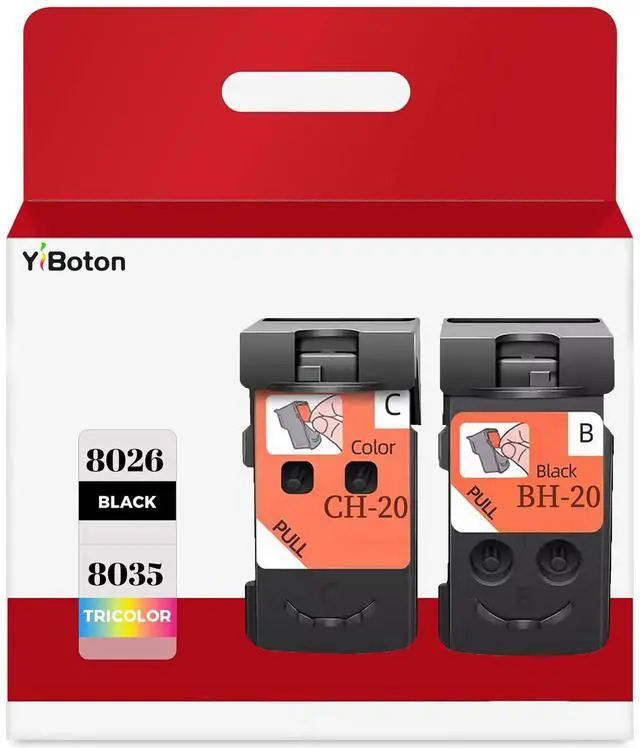 Main image of BH-20 CH-20 Printhead Replacement for Canon G7020 G6020 G5020 G1220 G1230 G2260 G2270 G3260 G3262 G3270 and G4270 MegaTank All-in-one Printer Head Ink cartridges 8026 8035 Set Combo Pack