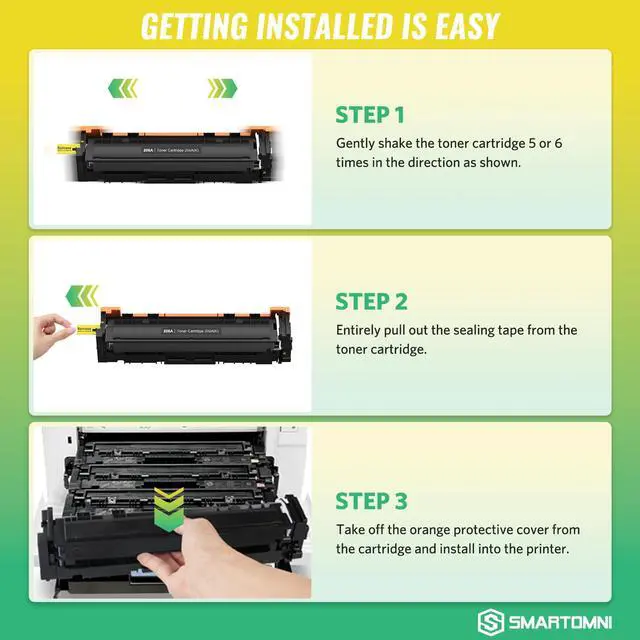 Alt view image 7 of 7 - 206A Toner Cartridges Black (with Chip) Works with HP Color Pro MFP M283fdw M283cdw, Pro M255dw M255nw, MFP M282nw M283 M282 M255 Printer | W2110A 206X W2110X, Pack of 2