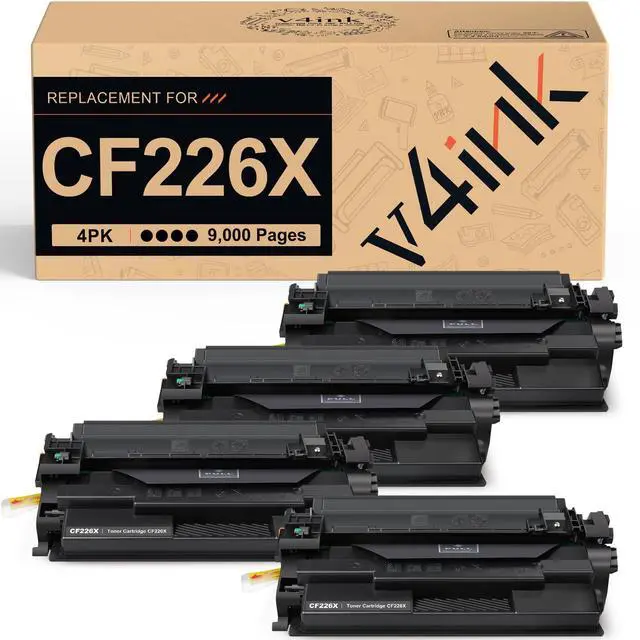Main image of CF226X Compatible for HP 26X Toner Cartridge 4-Pack High Yield Black | Replacement for M402n M402dn M402dne M402dw M426fdw M426fdn M426dw M402 M426 Printer