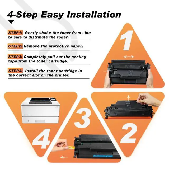 Alt view image 3 of 7 - CF226X Compatible for HP 26X Toner Cartridge 4-Pack High Yield Black | Replacement for M402n M402dn M402dne M402dw M426fdw M426fdn M426dw M402 M426 Printer