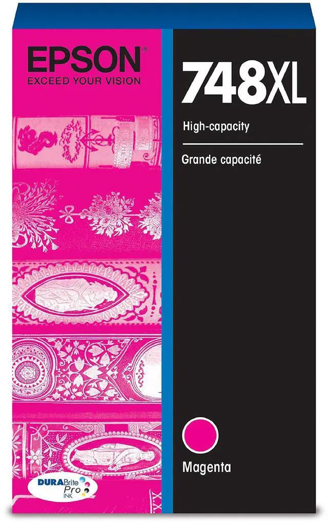 Main image of 748 DURABrite Pro Ink High Capacity Magenta Cartridge (T748XL320) Works with WorkForce WF-6530, 6590, 8590, 6090, 8090