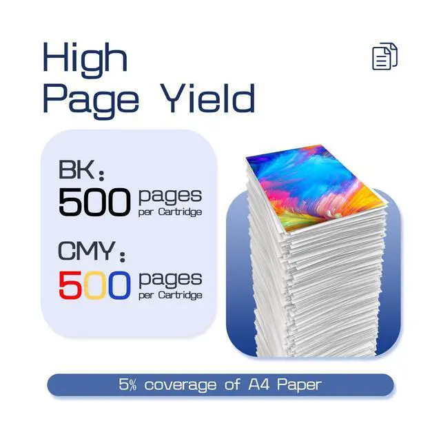 Alt view image 3 of 6 - LC401XL LC401 5-Packs High Yield J1010DW Ink Cartridges Compatible for Brother 401XL LC-401 Ink Cartridges Work with MFC-J1010DW MFC-J1170DW MFC-J1012DW MFC-J1800DW (2 Black, 1 Cyan Magenta Yellow)
