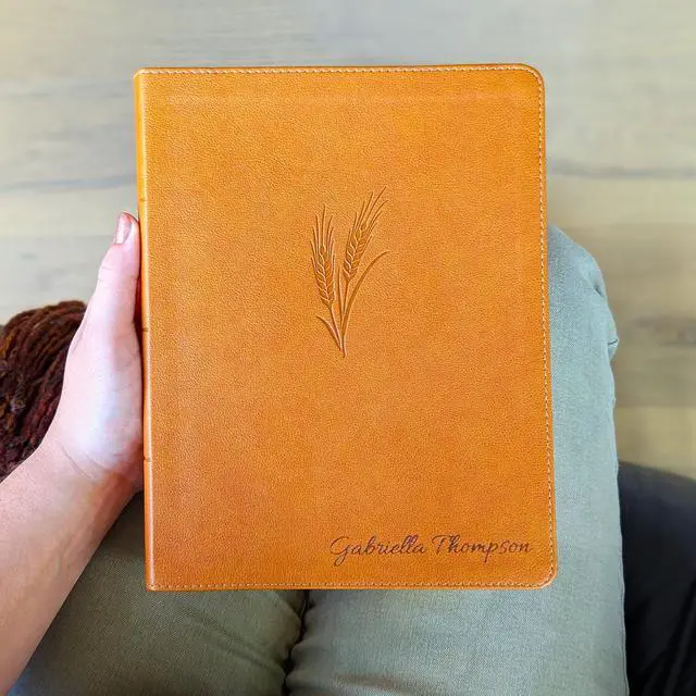 Alt view image 7 of 7 - Personalized KJV Notetaking Bible | Custom Engraved Name | King James Version | Large Print Journaling Bible | Christian Gift for Men & Women
