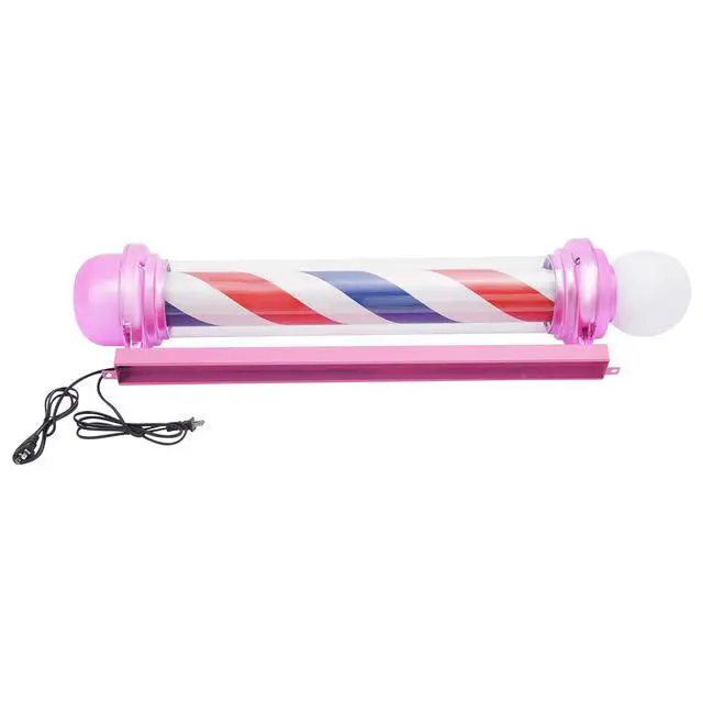 Alt view image 3 of 7 - 40Inch Barber Pole Light, Barber Shop Pole Led Rotating Light Waterproof, Hair Salon Barber Shop Open Sign Lights Outdoor, Wall Mount Rotating Red White Blue LED Strips