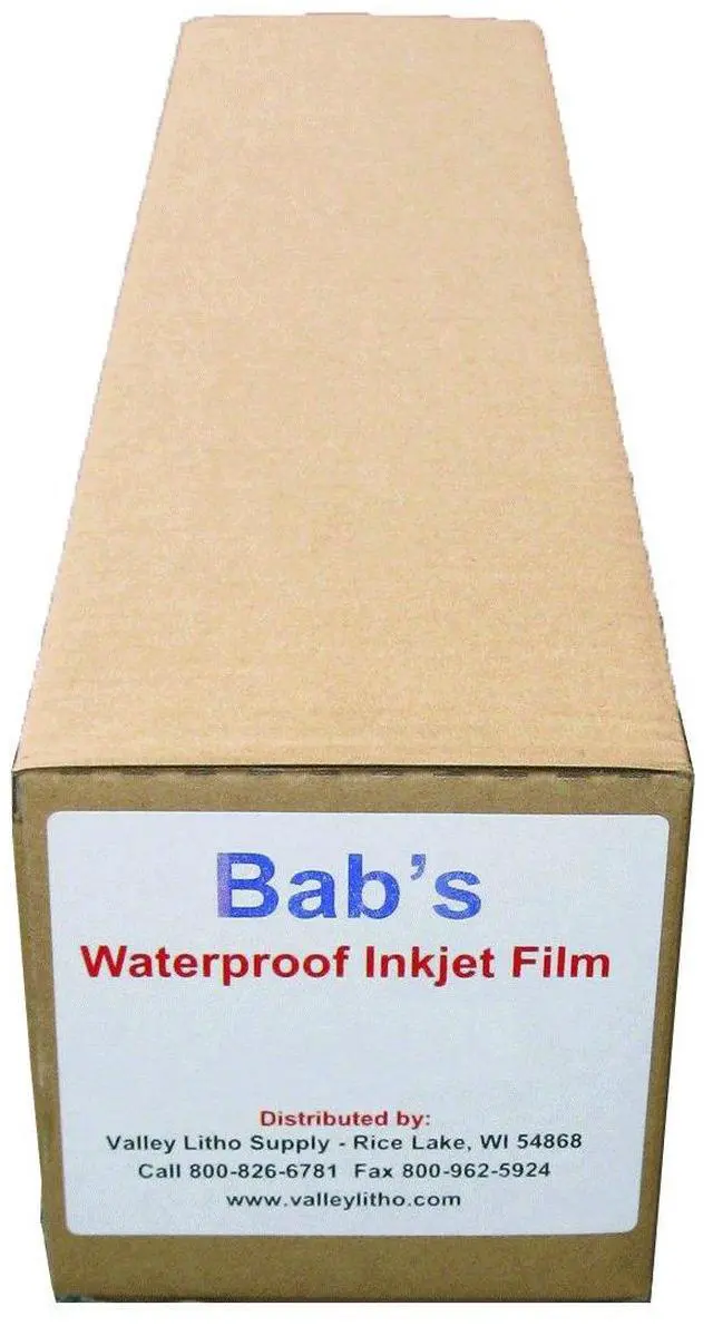 Main image of Premium Waterproof Inkjet Film For Positives 36" x 100' Roll