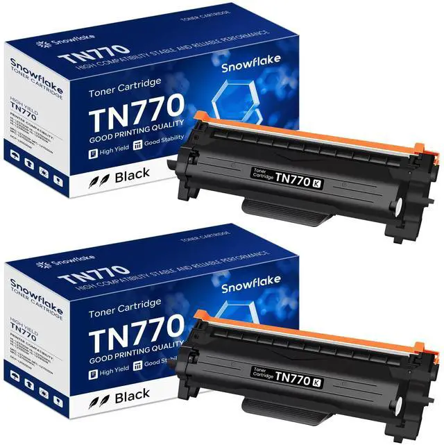 Main image of TN770 TN-770 TN 770 Toner Cartridge Compatible TN770 Super High Yield Black Toner Replacement for Brother TN 770 TN-770 MFC-L2750DW HL-L2370DW HL-L2395DW Printer Toner (2-Pack)