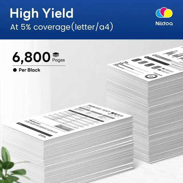 Alt view image 3 of 7 - 410X CF410X Black Toner Cartridge High Yield Replacement for HP 410X CF410XD Color Pro MFP M477fdw M477fdn Pro M452dn M452dw Series Printer, 2 Pack
