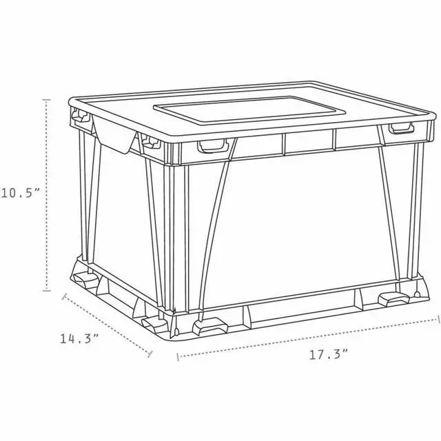 Alt view image 2 of 2 - STX62012U03C, 3 Piece Cube Storage Bins, 3 / Set, Assorted Bright