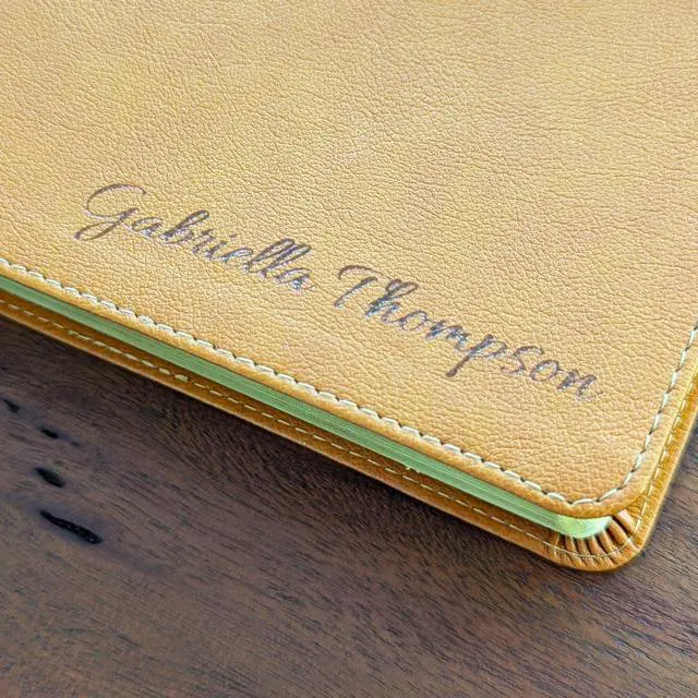 Alt view image 3 of 7 - Personalized KJV Notetaking Bible | Custom Engraved Name | King James Version | Large Print Journaling Bible | Christian Gift for Men & Women