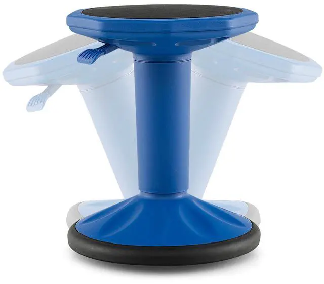 Main image of Wobble Stools for Classroom Seating - Wiggle Stool with Adjustable Height, 24" Active Learning Stool, Sitting Balance Chair for School, Office Stand Up, Flexible Seating Wobble Chair, Navy