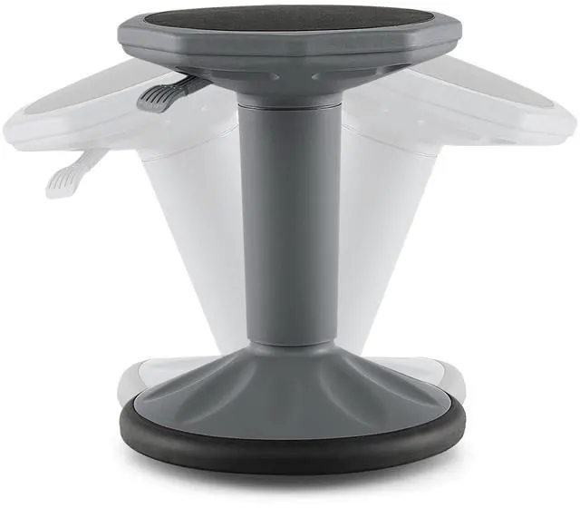 Main image of Wobble Stools for Classroom Seating - Wiggle Stool with Adjustable Height, 24" Active Learning Stool, Sitting Balance Chair for School, Office Stand Up, Flexible Seating Wobble Chair, Grey